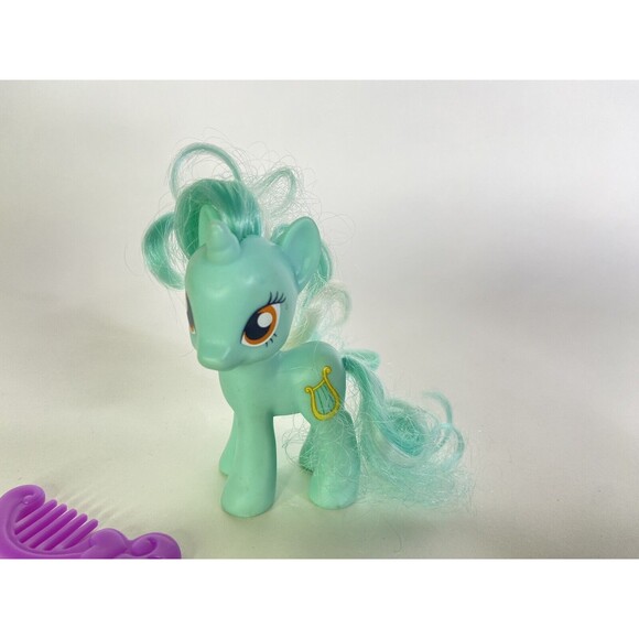 My Little Pony Lyra Heartstrings G4 MLP FIM Brushable Figure Toy With Brush - Picture 2 of 8
